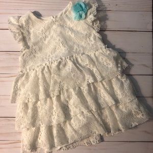 Bohemian White Lace Dress 18 Months